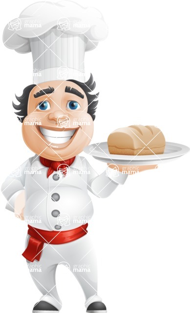 389x640 Chubby Chef Cartoon Vector Character Aka Rosmarinio Fluffy