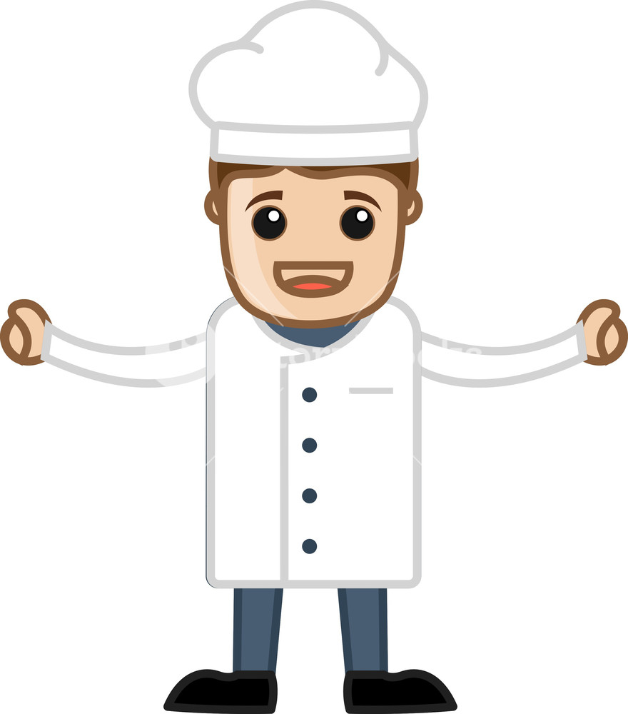 Happy Chef Cartoon Vector Royalty Free Stock Image 880x1000 Happy Chef Cartoon Vector Royalty Free Stock Image