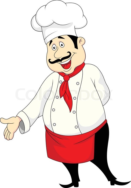 Happy Chef Cartoon Stock Vector Colourbox 560x800 Happy Chef Cartoon Stock Vector Colourbox
