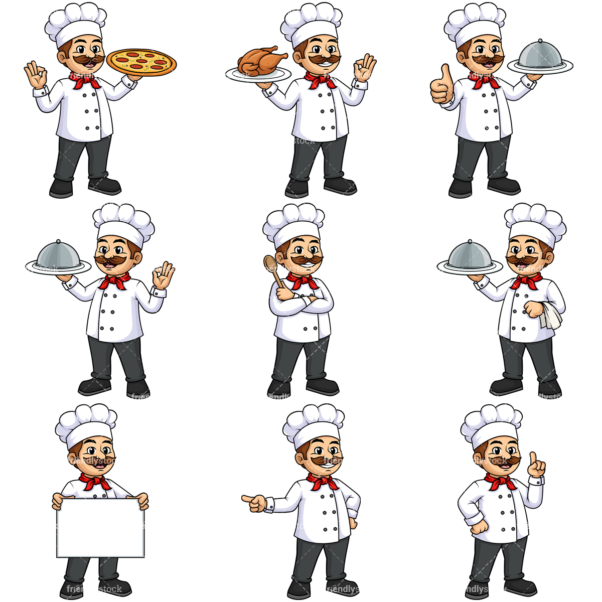 Chef Cartoon Vector at Vectorified.com | Collection of Chef Cartoon ...