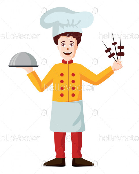 Smiling Chef Cartoon Character 480x600 Smiling Chef Cartoon Character