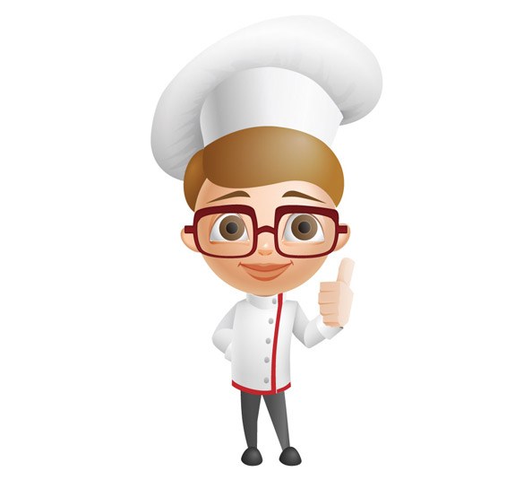 Cartoon Chef Vector Character 594x545 Cartoon Chef Vector Character