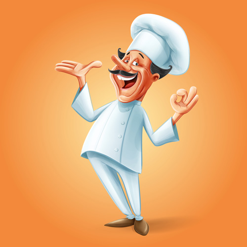 Cartoon Funny Chef Vector Material Free Download 500x500 Cartoon Funny Chef Vector Material Free Download