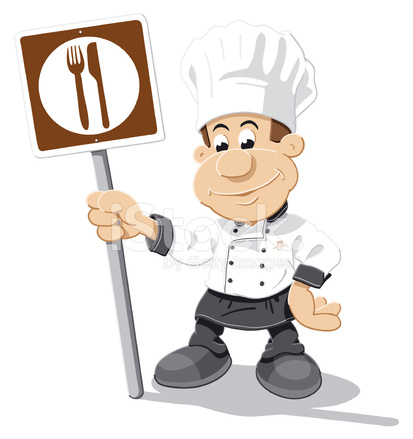 Chef Cartoon Man Restaurant Sign Isolated Stock Vector 413x439 Chef Cartoon Man Restaurant Sign Isolated Stock Vector