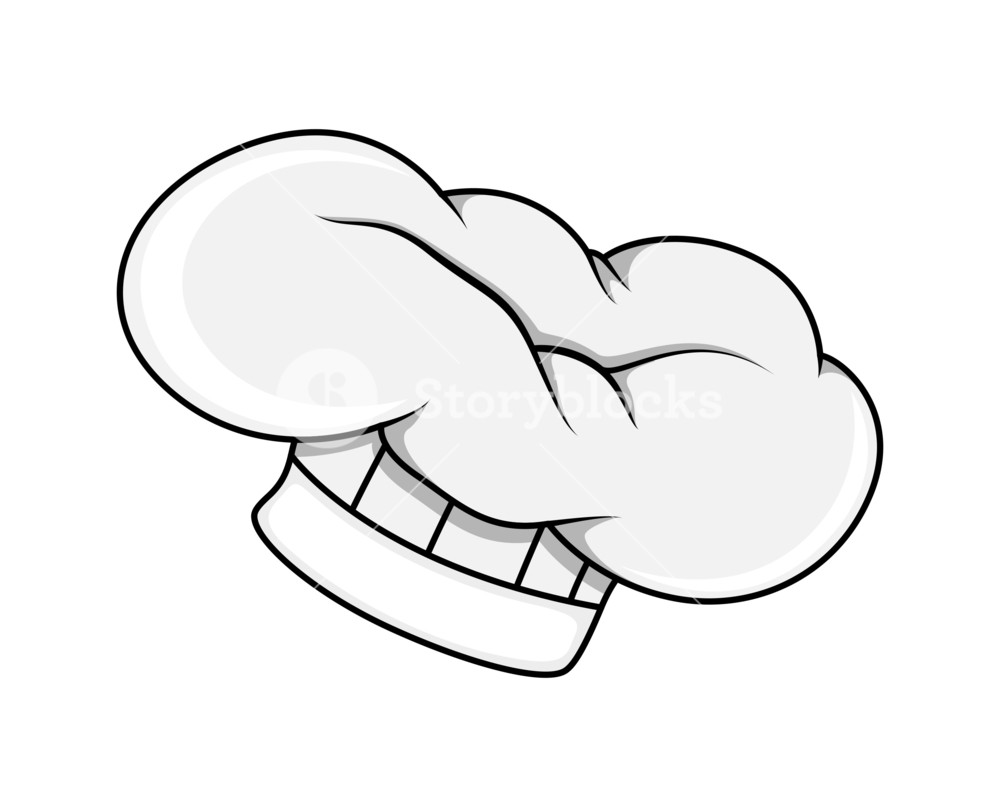 1000x807 Chef Cap Vector Royalty Free Stock Image