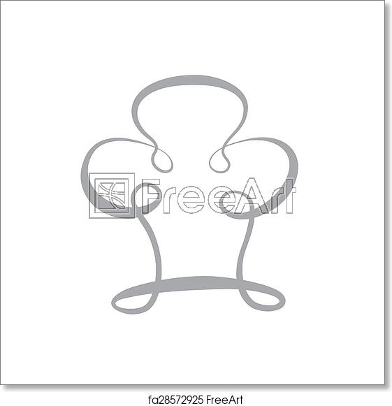 561x581 Free Art Print Of Chef Hat Vector Icon Illustration Freeart