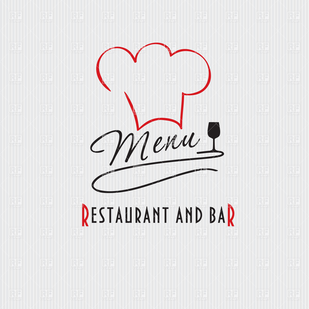 1200x1200 Restaurant And Bar Menu With Chef Hat Vector Image Of Design