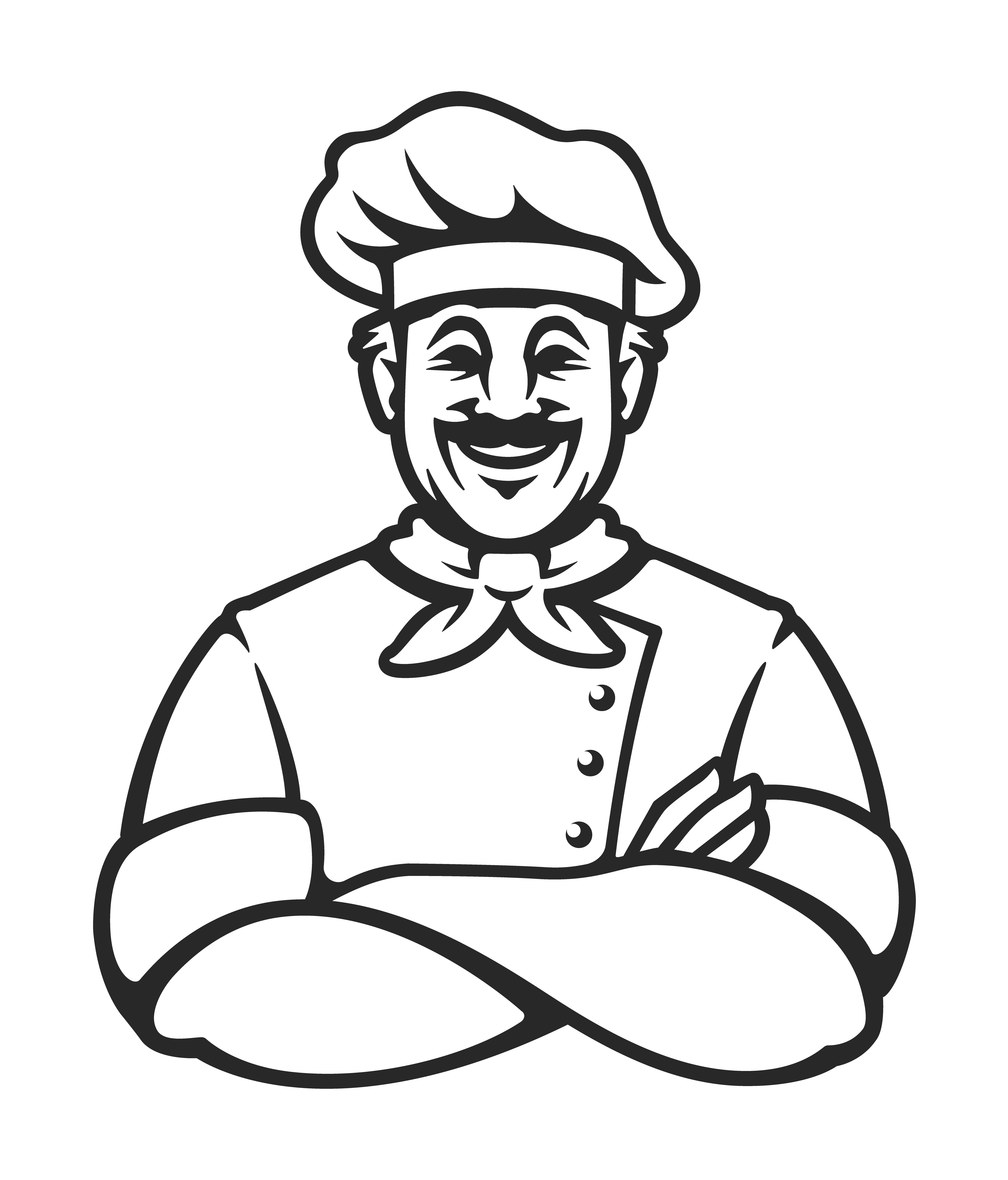 4272x5000 Happy Chef Vector Icon