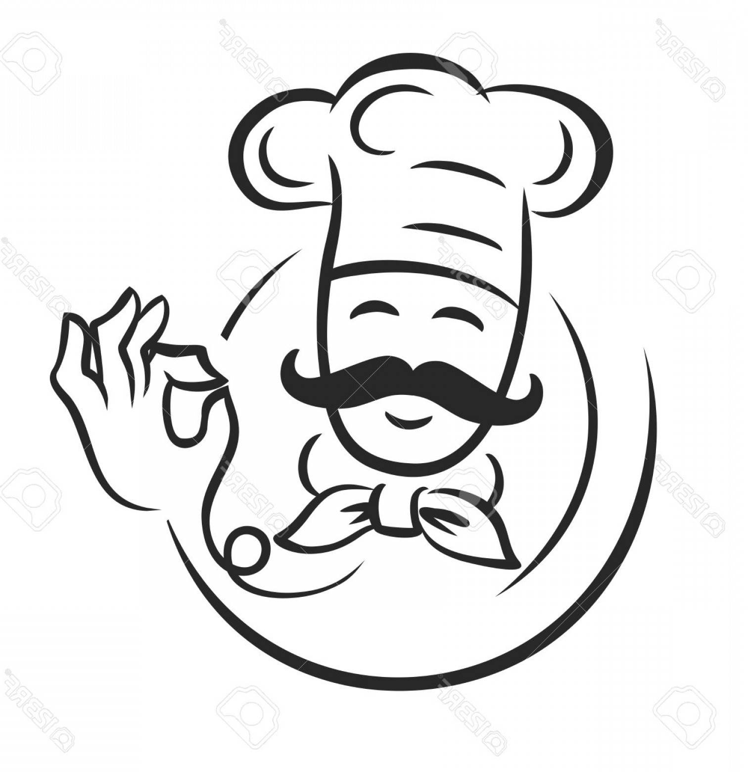 1512x1560 Photostock Vector Vector Black Chef Icon On White Background