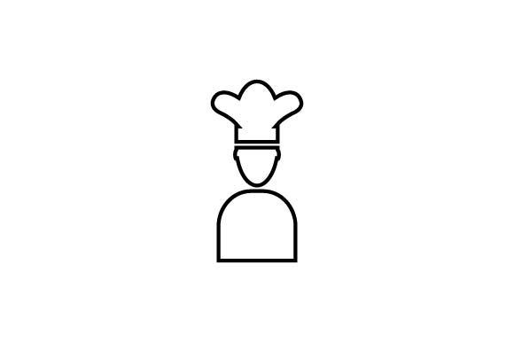 580x386 Chef Icon In Line Style Vector Graphic