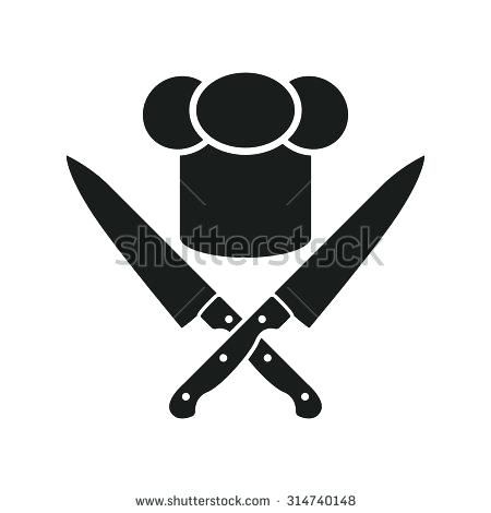 Chef Knives Vector The Chef Hat And Crossed Knives Icon Cook 450x470 Chef Knives Vector The Chef Hat And Crossed Knives Icon Cook