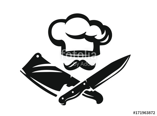 Chef Hat With Kitchen Knife Stock Image And Royalty Free Vector 500x370 Chef Hat With Kitchen Knife Stock Image And Royalty Free Vector