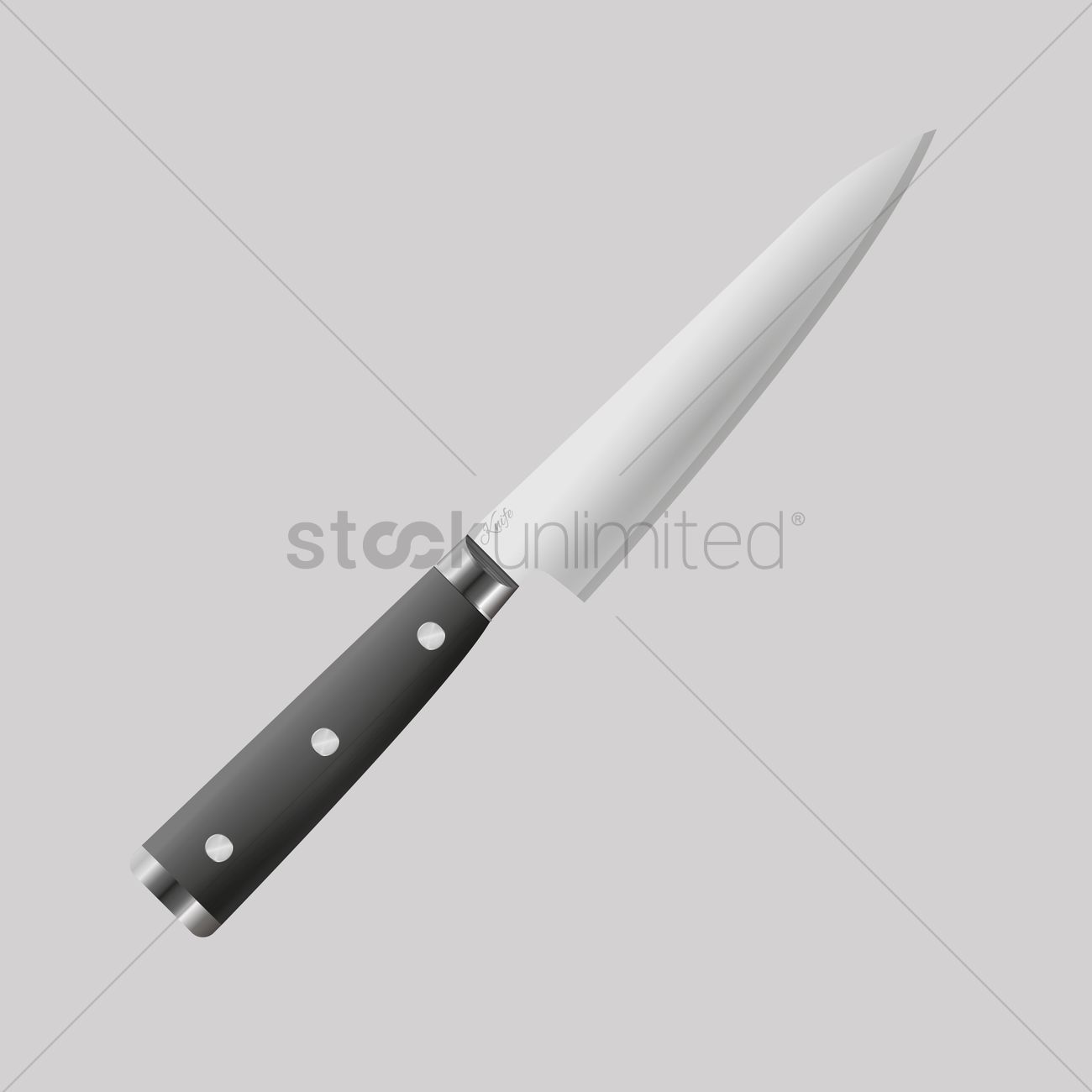 Chef Knife Vector Image 1300x1300 Chef Knife Vector Image