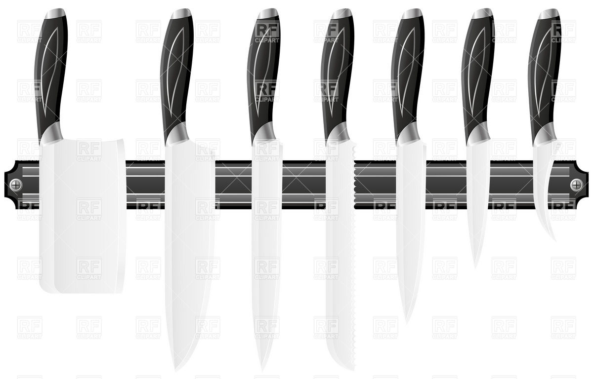 Knife Set For The Kitchen Vector Image Of Objects Konturvid 1200x768 Knife Set For The Kitchen Vector Image Of Objects Konturvid