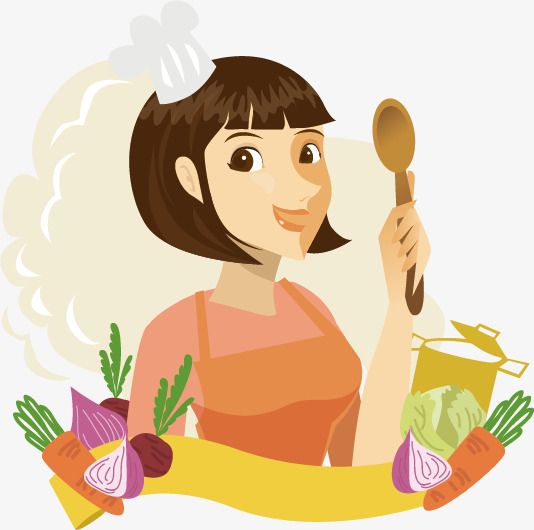 534x530 Vector Beauty Chef, Vector, Chef, Cook Png And Vector