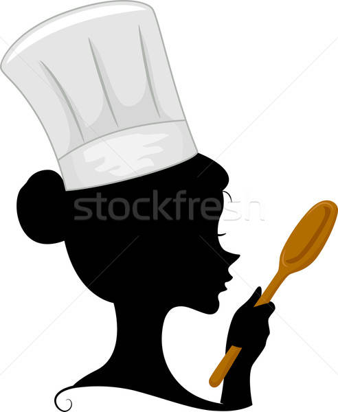 492x600 Chef Silhouette Vector Illustration Lenm