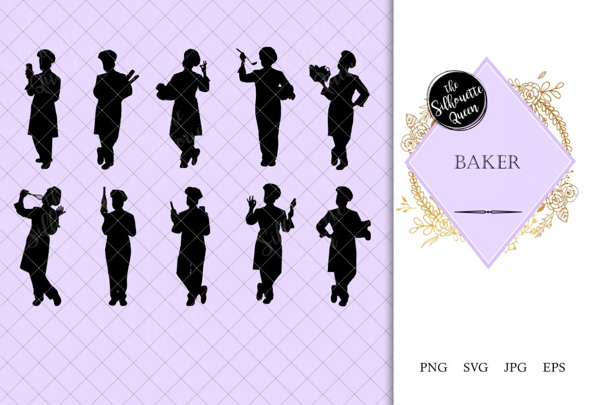 1200x800 Baker Silhouette Chef Confectioner Vector Pastry Chef