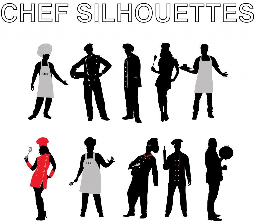 1024x886 Chef Silhouettes To Make Chef Costume, Silhouette, Silhouette