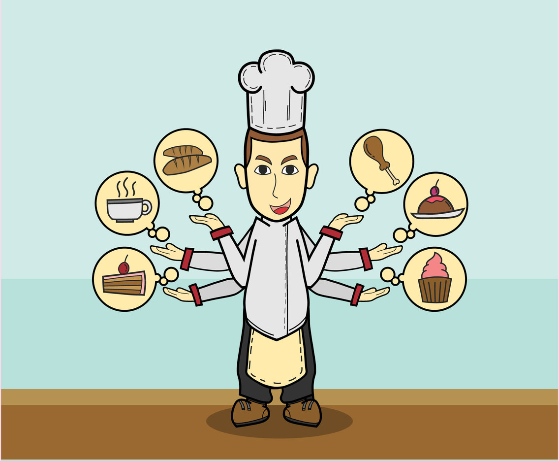 1136x936 Juggling Chef Vector Vector Art Graphics