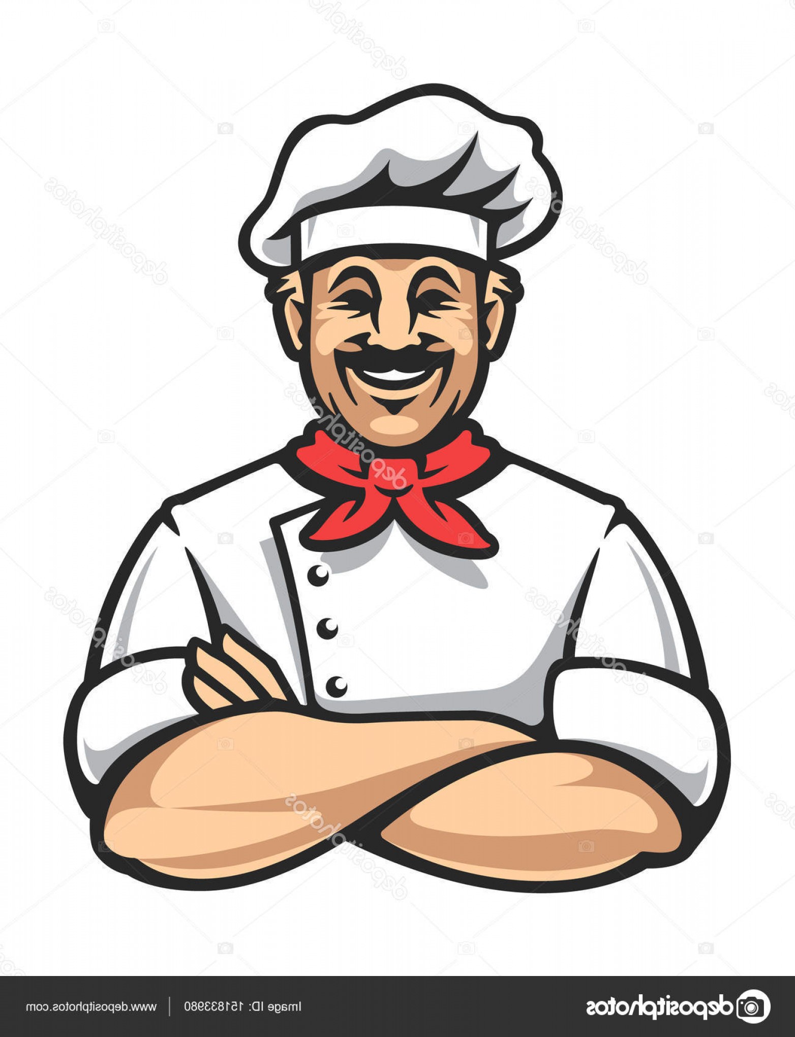 1564x2040 Stock Illustration Happy Chef Vector Icon Lamaison