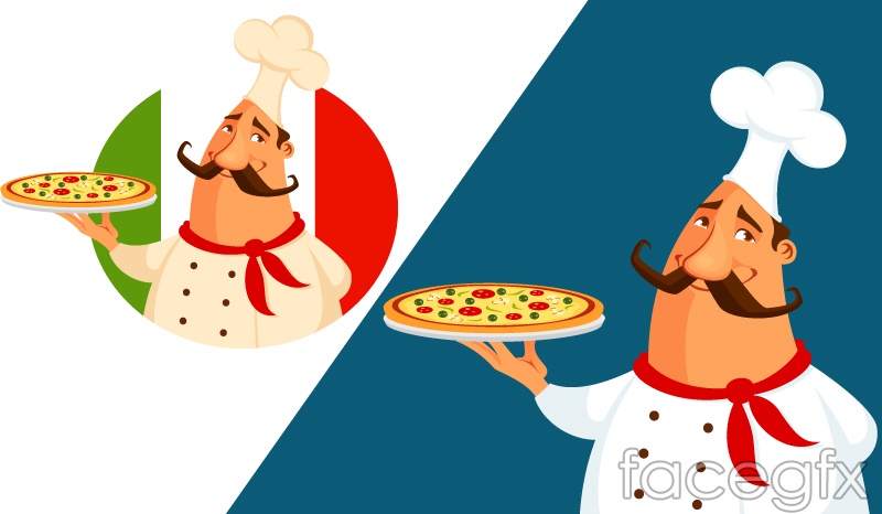 800x466 Cartoon Side Fat Pizza Chef Vector Over Millions Vectors, Stock