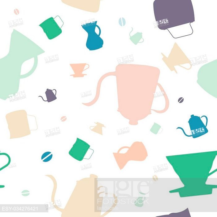 701x700 Multi Color Silhouette Flat Design Icons, Pour Over Drip Coffee