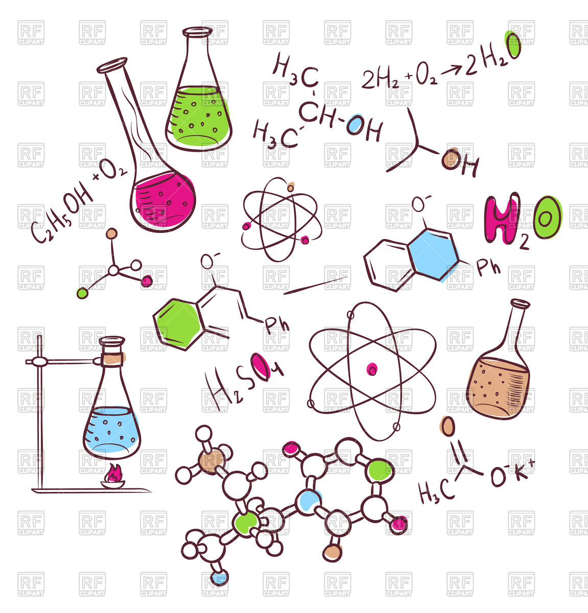 1151x1200 Hand Drawn Chemistry Background Vector Image Of Backgrounds