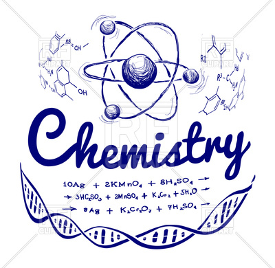 400x390 Hand Drawn Chemistry Background Vector Image Of Science