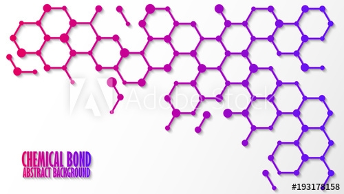 500x282 Chemical Bond, Science Concept Abstract Background, Vector