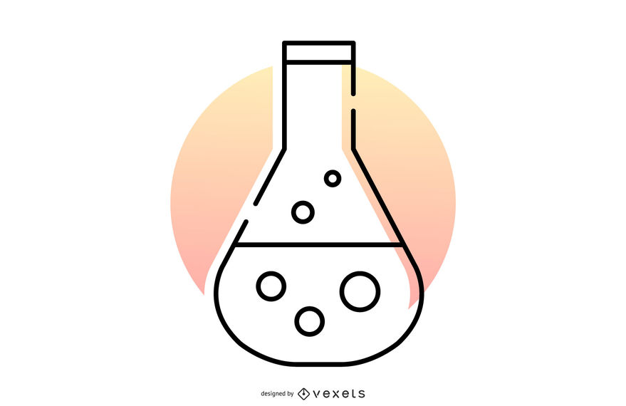 879x570 Chemistry Flask Logo Vector