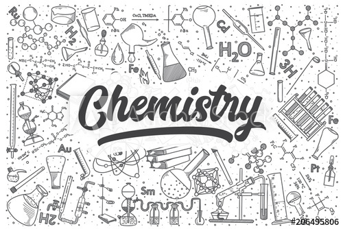 500x334 Hand Drawn Chemistry Vector Doodle Set