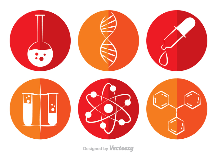 700x490 Chemistry Circle Vector Icons