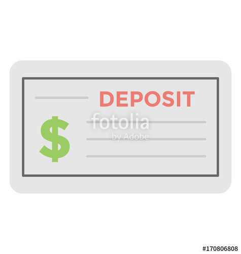 475x500 Cheque Vector Icon Stock Image And Royalty Free Vector