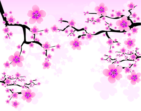 Cherry Blossom Free Vector Download 469x368 Cherry Blossom Free Vector Download