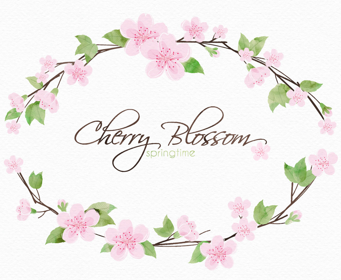 Cherry Blossom Branches Vector Art Graphics 1136x936 Cherry Blossom Branches Vector Art Graphics