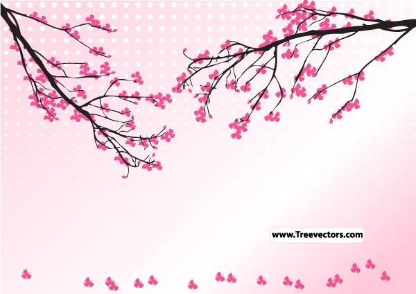 600x424 Blossom Tree Vector