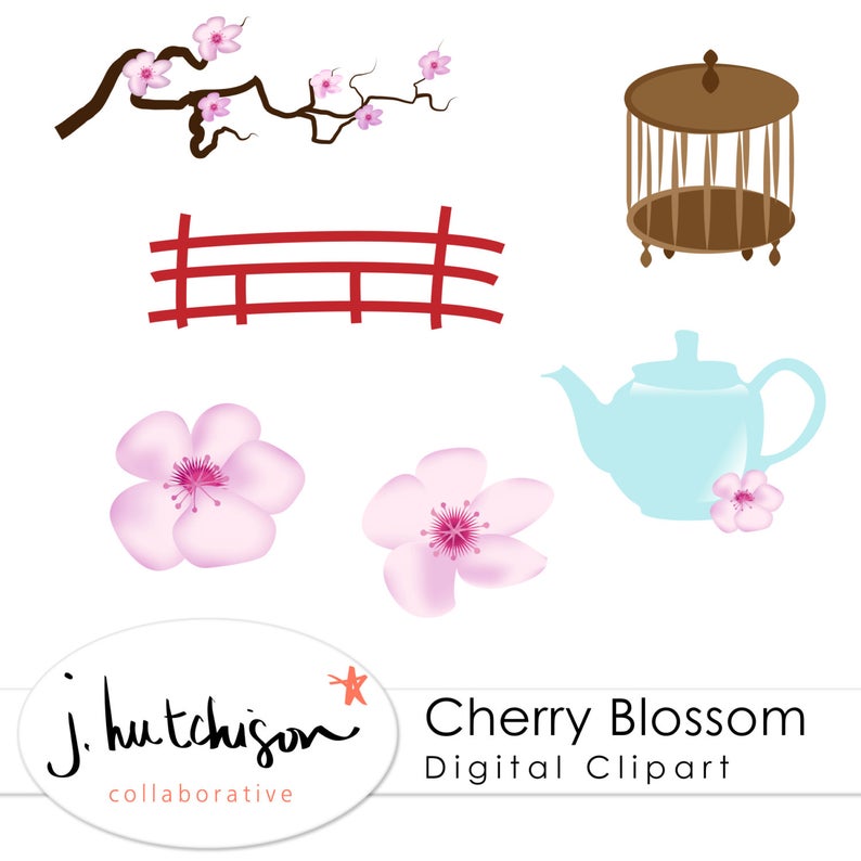 794x794 Commercial Use Instant Download Cherry Blossom Vector Png Etsy