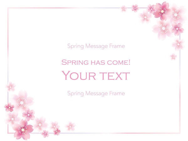 Rectangular Watercolor Floral Frame With Cherry Blossom Vector 600x449 Rectangular Watercolor Floral Frame With Cherry Blossom Vector
