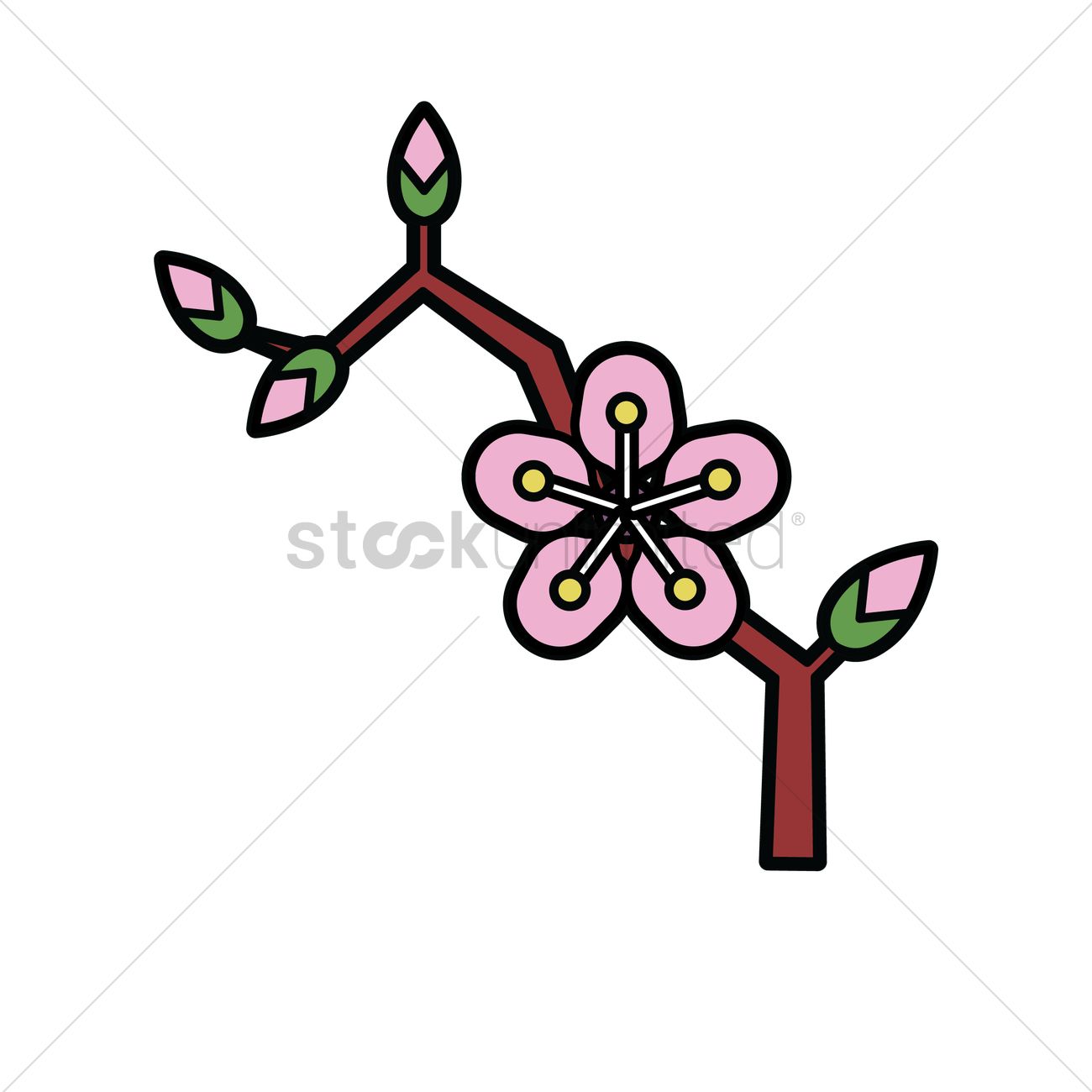 1300x1300 Free Cherry Blossom Vector Image