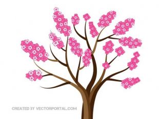 310x233 Cherry Blossom Vector Graphics Free Vectors Ui Download