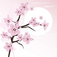 200x200 Vector Cherry Blossom Wreath
