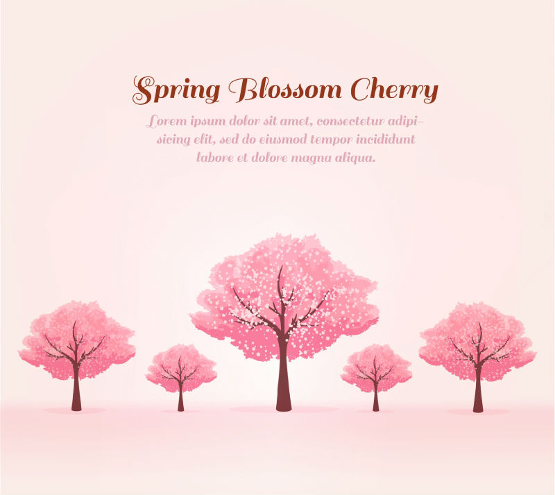 800x713 Spring Pink Cherry Tree Vector Material Free Vectors Ui Download