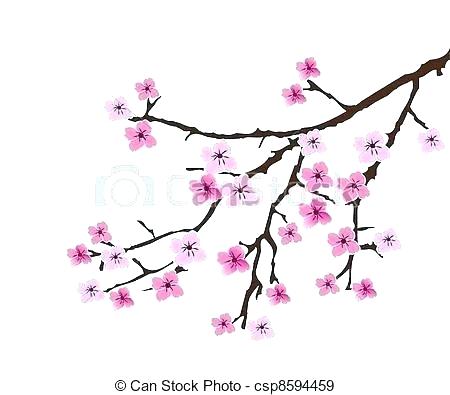 450x395 Japanese Drawings Of Cherry Blossoms