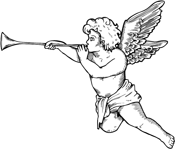 740x630 Download Cool Cherub Angel With A Pipe Tattoo Design
