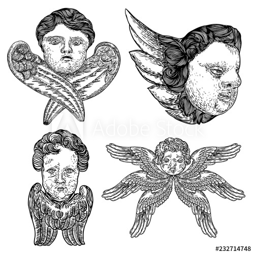 Cherub Vector At Vectorified.Com | Collection Of Cherub Vector Free For ...