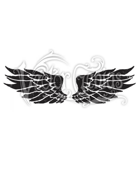 468x580 Vector Genius Distressed Cherub Wings