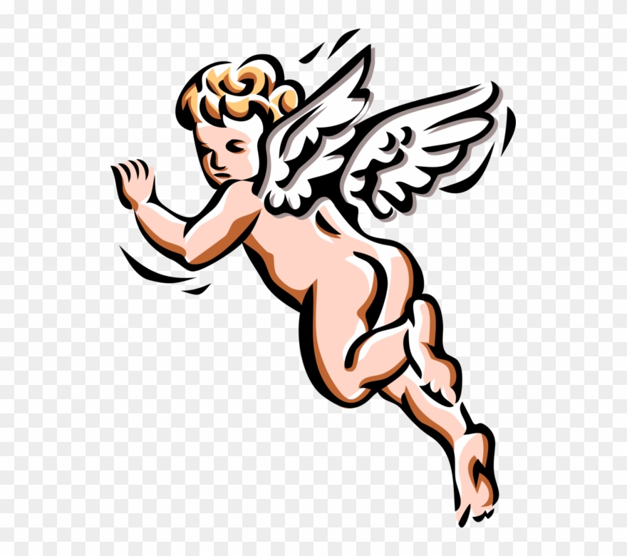 880x780 Vector Illustration Of Angelic Spiritual Cherub Angel