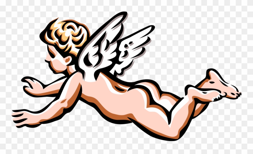 880x536 Vector Illustration Of Angelic Spiritual Cherub Angel