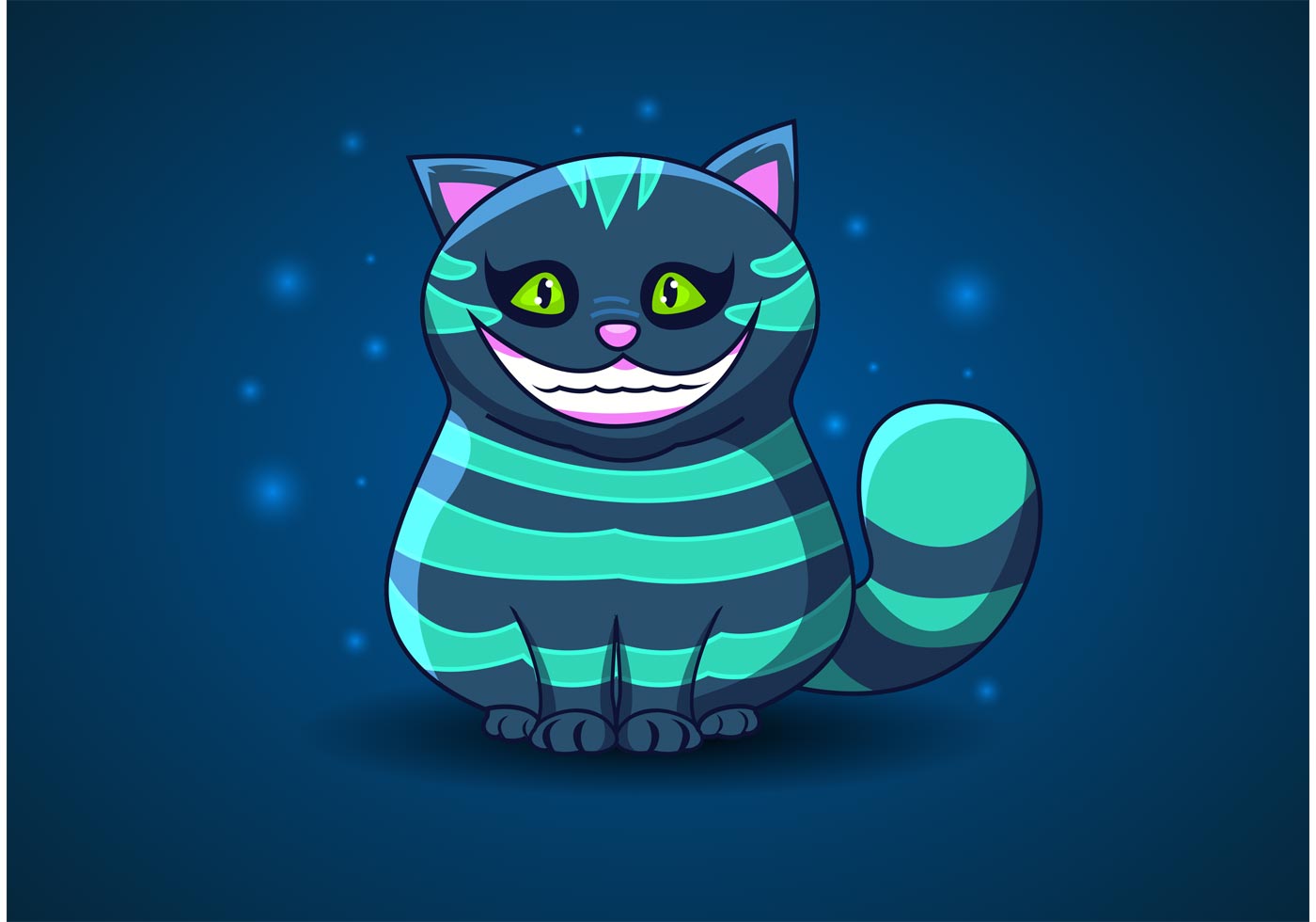 1400x980 Cheshire Cat Free Vector Art