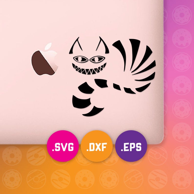 794x794 Cheshire Cat Vector Cutting Wonderland Cat Dxf Etsy